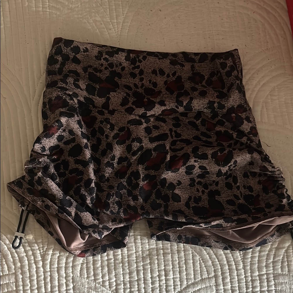 Bombshell Sportswear Leopard Print Toggle Shorts